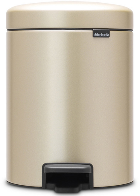 brabantia 腳踏式垃圾桶-3L New Icon, 金屬金色