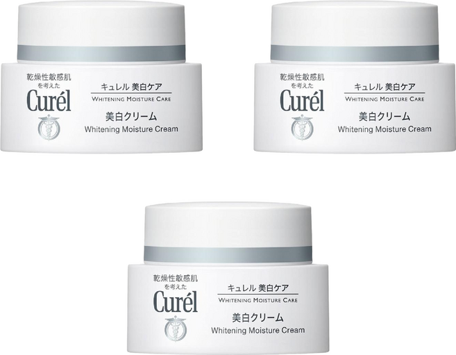Curel 珂潤 保濕乳霜 美白深層, 40g, 3罐