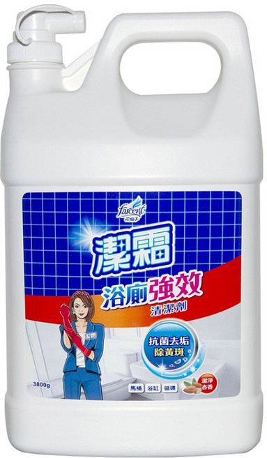Farcent 花仙子 潔霜S浴廁清潔劑 潔淨杏香, 3.8kg, 1桶