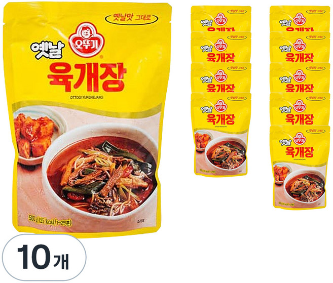오뚜기옛날 육개장, 500g, 10개