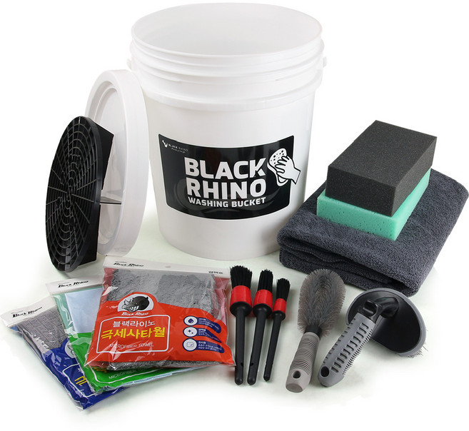 블랙라이거 세차버킷 20L 도구 12종, 1세트