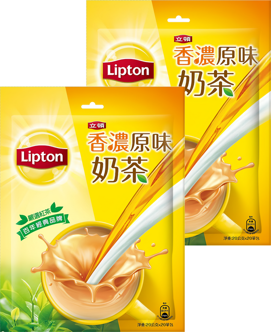 Lipton 立頓 香濃原味奶茶, 20g, 20包, 2袋