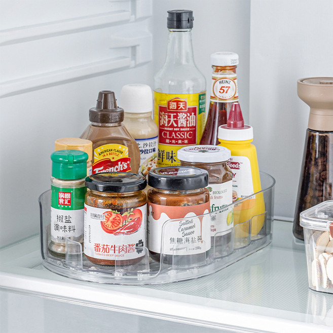 다마랜드 다용도 회전 트레이, 투명, 1개