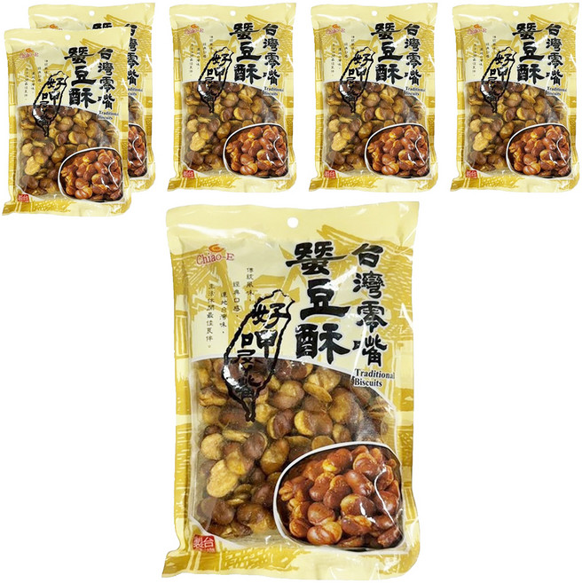 Chiao-E 巧益 台灣零嘴辣味蠶豆, 230g, 6包