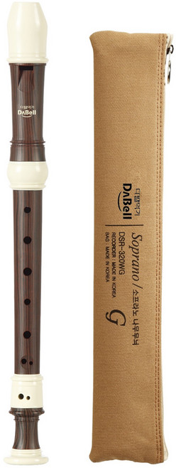 다벨 소프라노 리코더 DSR-320WG 저먼식, 나무무늬, 1개