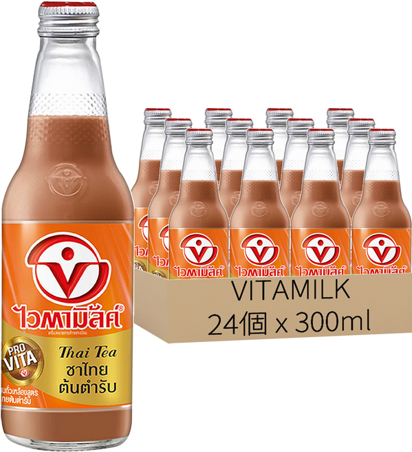 VITAMILK 豆奶 泰式奶茶口味, 24個, 300ml