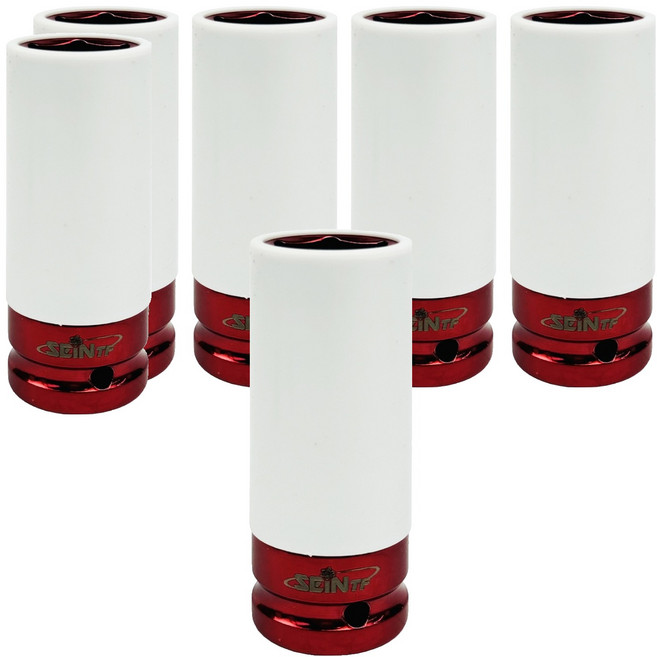 세인티에프 1/2인치 롱 너트 소켓 커버형 휠 복스알 21mm, 6개