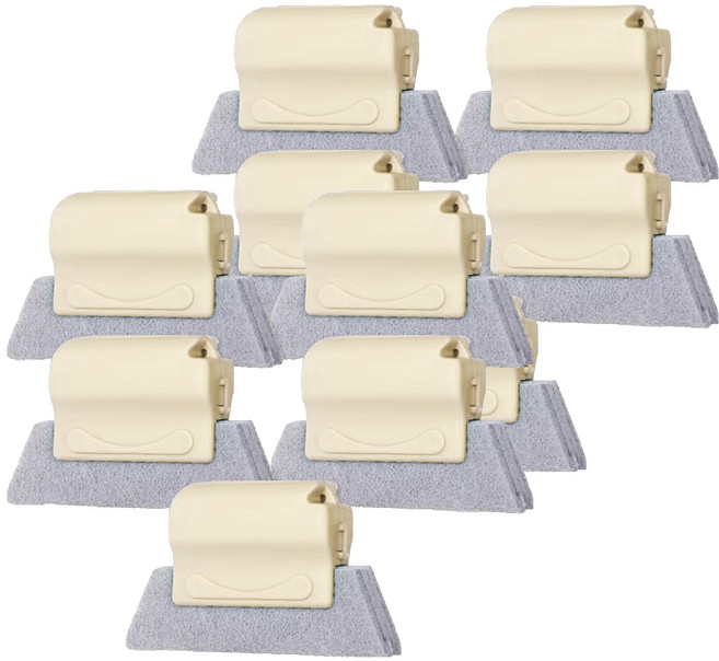 창틀 틈새 청소 브러시, 베이지, 10개