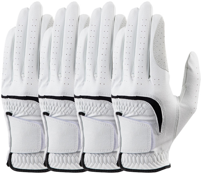 코멧 스포츠 남성용 골프장갑 왼손착용 4p, white