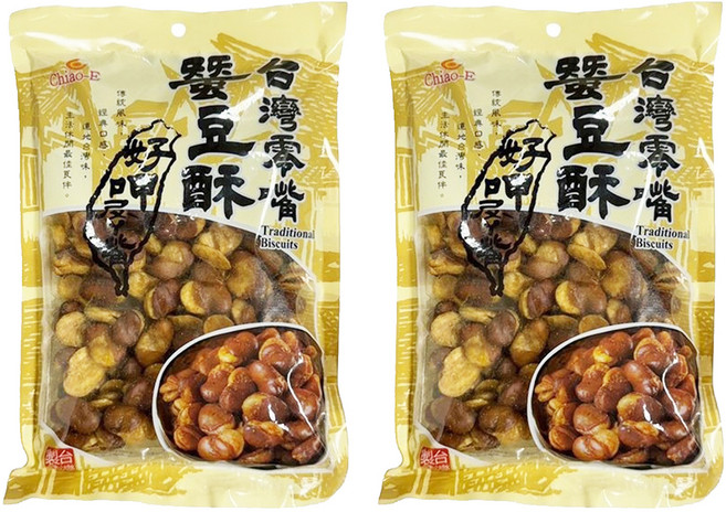 Chiao-E 巧益 台灣零嘴辣味蠶豆, 230g, 2包