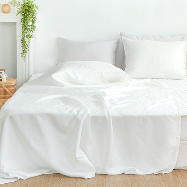 아망떼 아이스터치 풍기인견 홑이불, 화이트