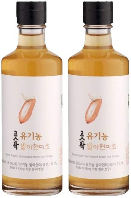 고스락 유기농 발아 현미 식초, 300ml, 2개