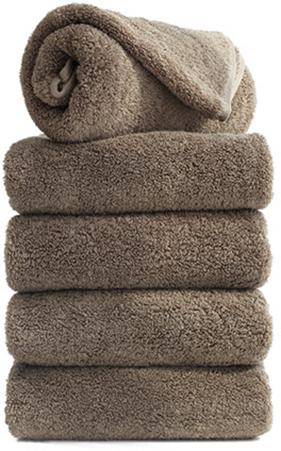 타월톡톡 프리미엄 호텔수건 200g 40수 코마사, 브라운, 5개