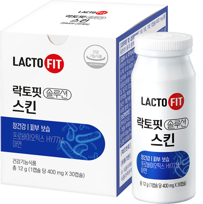 락토핏 솔루션 스킨 유산균 12g, 1개, 30정