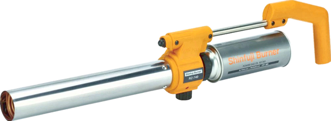 Shinfuji Burner 新富士 強力棒狀長型瓦斯噴槍, 1個, 銀色+黃色