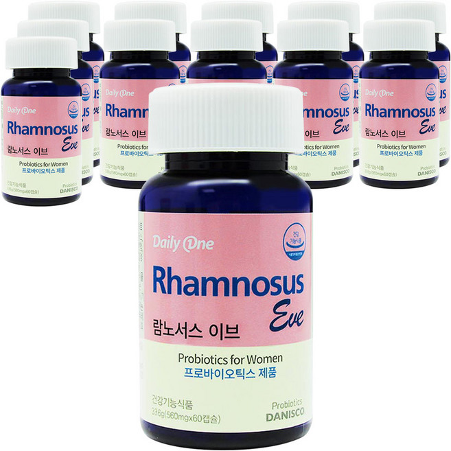 데일리원 람노서스 이브 유산균, 60정, 12개