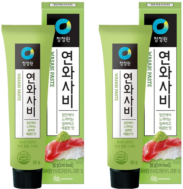 대상 청정원 연와사비, 35g, 2개