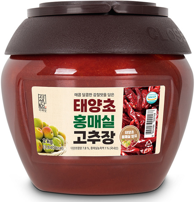 더해담 홍매실 고추장, 2kg, 1개
