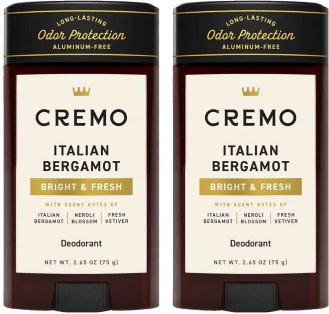 CREMO 體香膏 義大利佛手柑, 75g, 2瓶