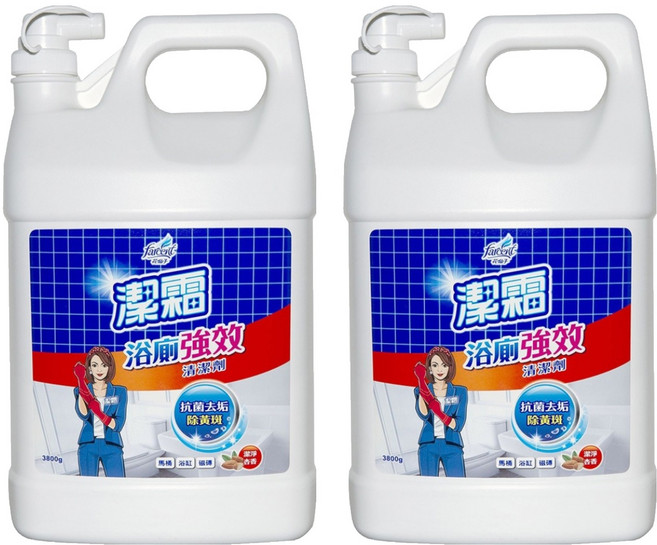 farcent 花仙子 潔霜S浴廁清潔劑 潔淨杏香, 3.8kg, 2桶