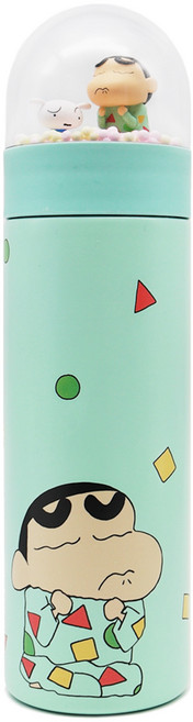 짱구는못말려 보온 보냉 스테인리스 텀블러, 잠옷, 350ml, 1개