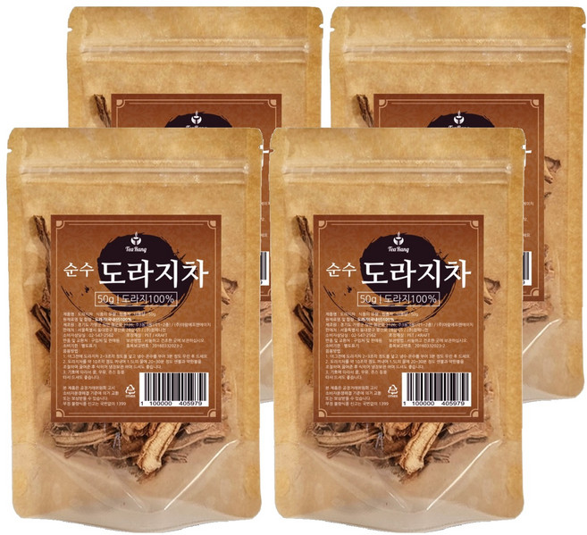 티랑 순수 도라지차, 50g, 1개입, 4개