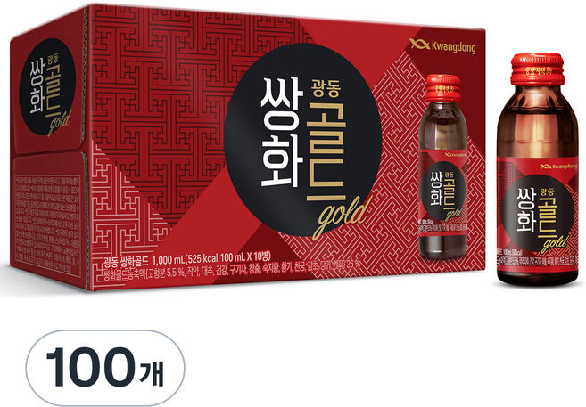광동 쌍화골드, 100ml, 100개