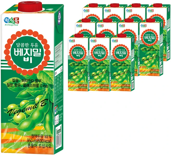베지밀 달콤한 두유 비, 950ml, 12개 - 쿠팡