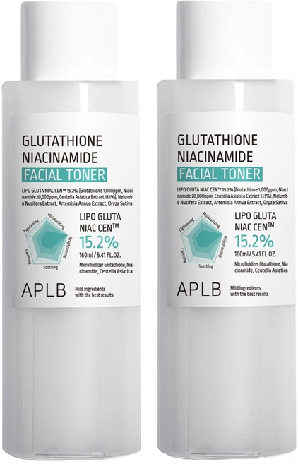 APLB 글루타치온 나이아신아마이드 페이셜 토너, 160ml, 2개 - 쿠팡
