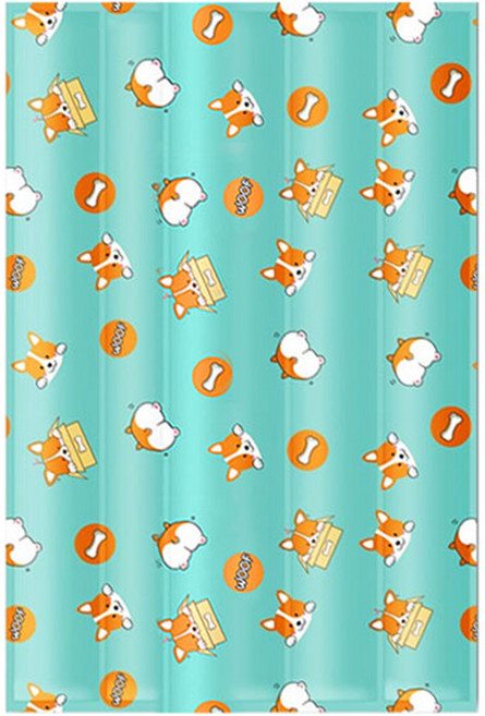 딩동펫 반려동물 캐릭터 아이스 젤 매트, 코기, 1개