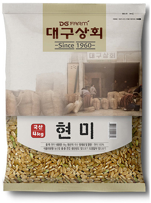 대구농산 국산 현미, 4kg, 1개