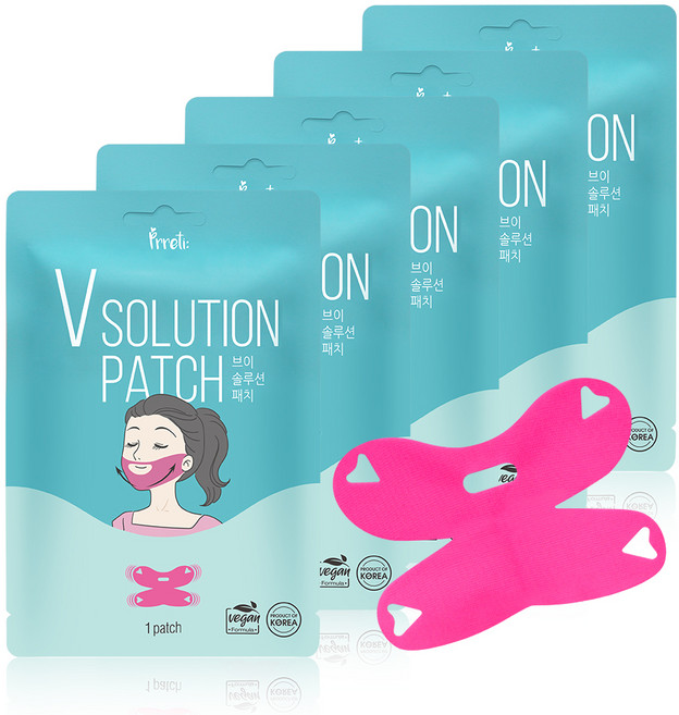 프레티 V라인 솔루션 패치, 1개입, 5개