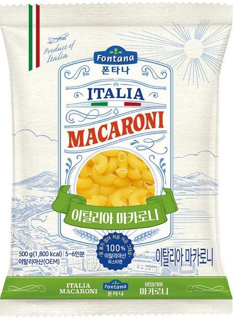 폰타나 이탈리아 마카로니, 500g, 1개