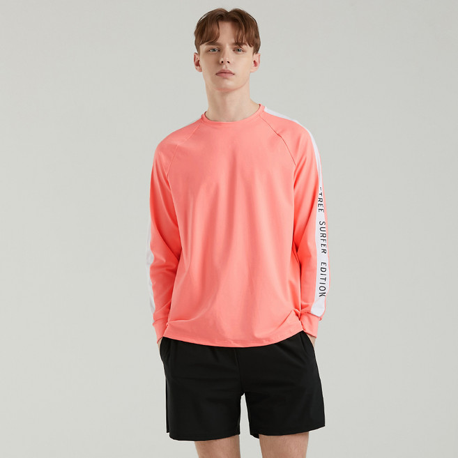 에이치머스 남성용 티마루 오버핏 래쉬가드 상의 + 워터 보드숏, BLACK