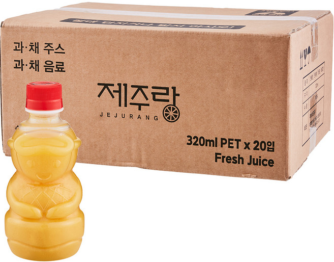 제주랑 천혜향 감귤주스, 320ml, 20개
