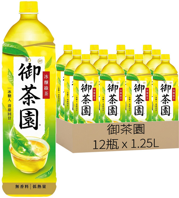 御茶園 特撰冰釀綠茶, 1.25L, 12瓶