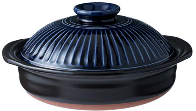 긴포 일본 뚝배기 키카 Blue, 7호(24 x 22 x 12.5 cm), 1개