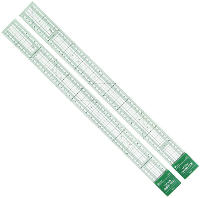 유니크 60cm 그레이딩자 G-002, 그린, 2개