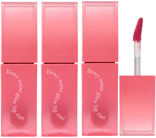 맥퀸뉴욕 듀이 워터 글로우 틴트, 06 쥬시핑크, 3.5g, 3개