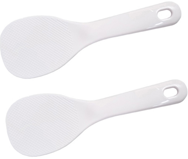 엠보싱 위생주걱 1호, 화이트, 2개
