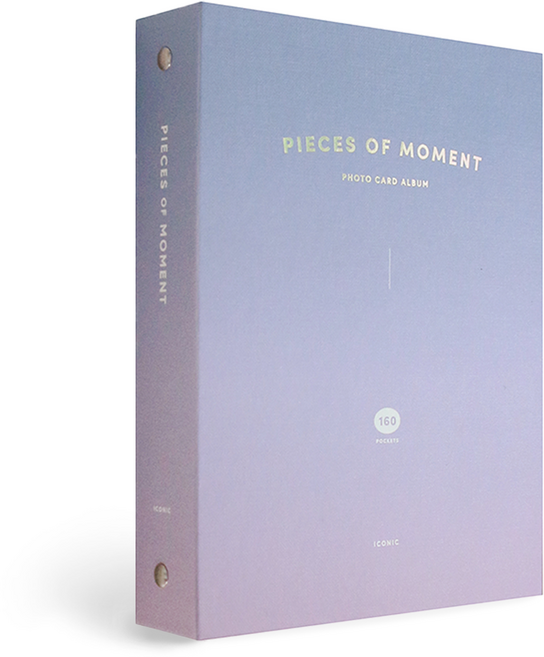 아이코닉 모멘트 포토카드 앨범 4단, 01Lavender, 40매