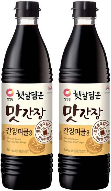햇살담은 맛간장 간장피클용, 840ml, 2개
