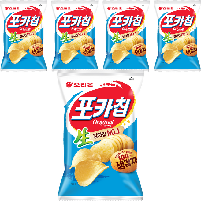 오리온 포카칩 오리지널, 137g, 5개