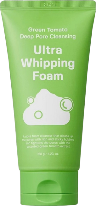 SUNGBOON EDITOR 綠番茄緊緻毛孔奶霜洗面乳 120g 深層清潔毛孔、溫和保濕, 1條