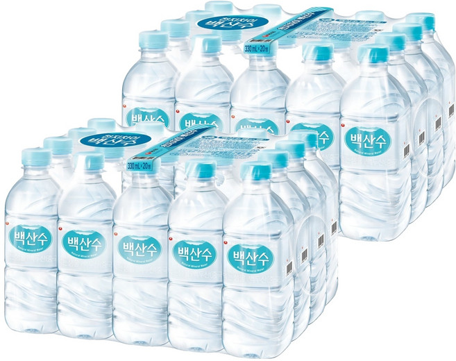 백산수, 330ml, 40개