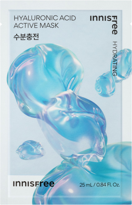 이니스프리 New 히알루론산 액티브 마스크 25ml, 1개입, 1개