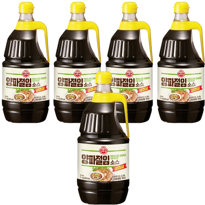 오뚜기 삼겹살 양파절임 소스, 2.1kg, 5개