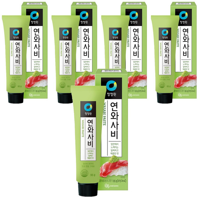 청정원 연와사비, 95g, 5개