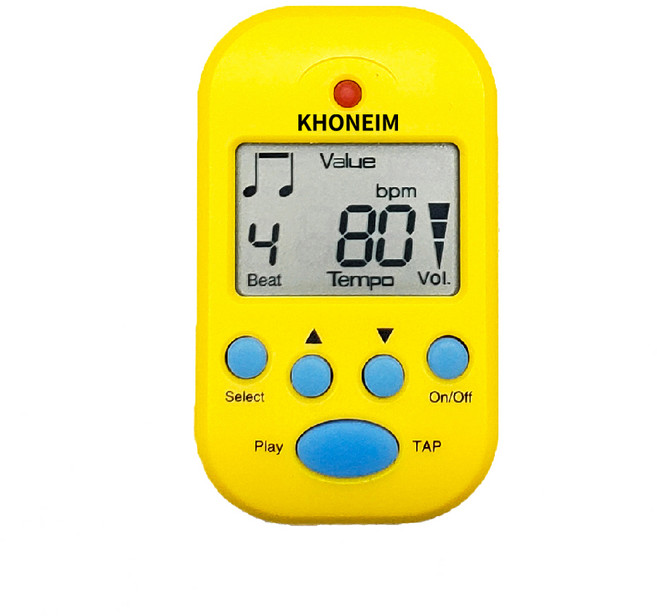 코네임 클립형 디지털 메트로놈, 옐로, 1개