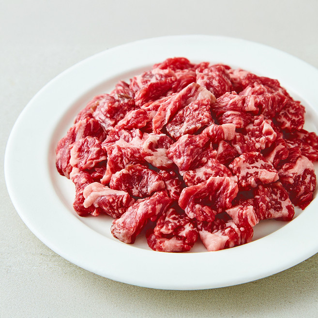 곰곰 1등급 한우 목심 국거리용 (냉장), 300g, 1팩